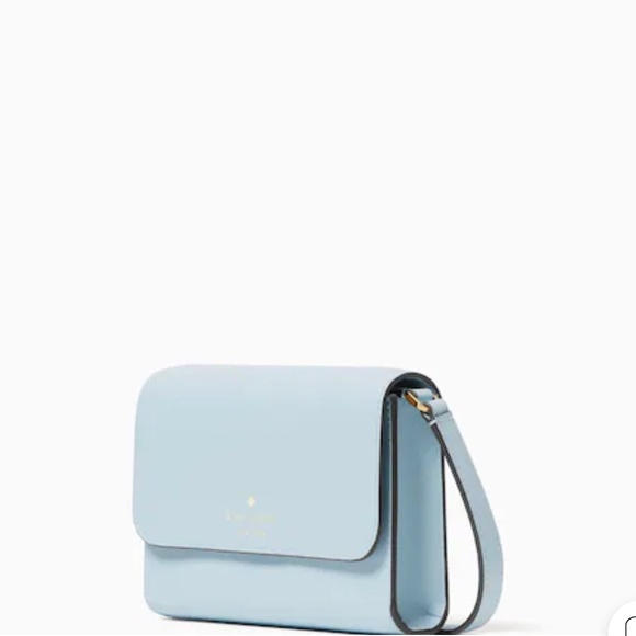 Kate Spade Brynn Small Flap Crossbody Frosty Sky - Picture 3 of 8